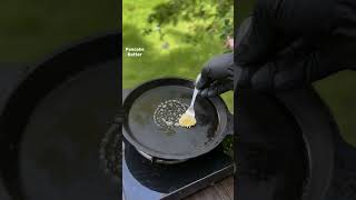 Banana pancake🧈🥞🥞youtubeshorts cooking outdoorcooking frenchfood easyrecipe [upl. by Notirb170]