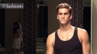 Sexy Male Models Backstage at Ermenegildo Zegna Spring 2013  Milan Mens Fashion Week  FashionTV [upl. by Nniroc]