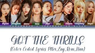 TWICE  GOT THE THRILLS Color Coded Lyrics PtbrEngRomHan [upl. by Aitan]