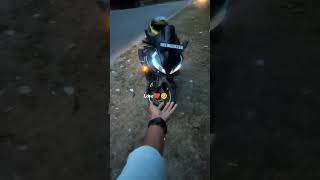 Yamaha R15 V4 Black shots viral biker shortsfeed [upl. by Eerual]