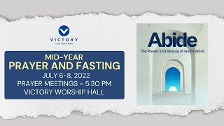 ABIDE MIDYEAR PRAYER amp FASTING  DAY 1 [upl. by Kcirderf]