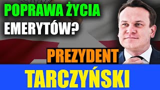 DOMINIK TARCZYŃSKI KANDYDATEM na PREZYDENTA RP — LEPSZE ŻYCIE dla SENIORÓW [upl. by Ecnerwal]