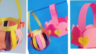 DIY paper basket amp paper bag  how to make paper basket🧺  paper craft ideas  origami basket ideas [upl. by Tijnar]