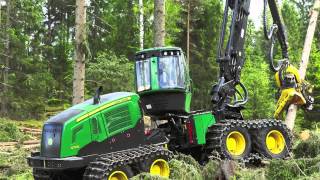 Kraftigare och snällare skogsmaskiner  John Deere [upl. by Llenaej]