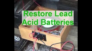 How to desulfate a lead acid battery [upl. by Ande48]