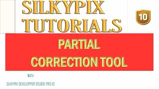 PARTIAL CORRECTION TOOL IN SILKYPIX DEVELOPER STUDIO PRO 10 [upl. by Kazmirci103]