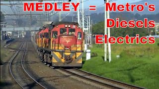 Medley of Trains  Metros Diesel Freight and Shosholoza Electrics [upl. by Dlanod]