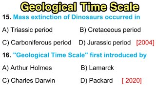 Geological Time Scale  Geological Time Scale in Hindi [upl. by Aramit]