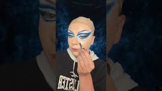 Drag Queen Makeup Tutorial 💙✨ drag dragqueen trendingshorts dragmakeup makeuptutorial [upl. by Asoj710]