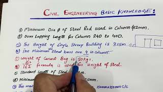 Civil Engineering Basic Knowledge [upl. by Sinnek]