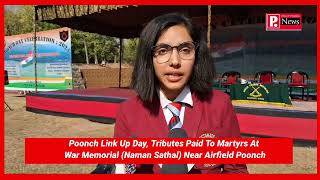 Poonch Link Up Day Tributes Paid To Martyrs At War Memorial Naman Sathal Near Airfield Poonch [upl. by Thurman]