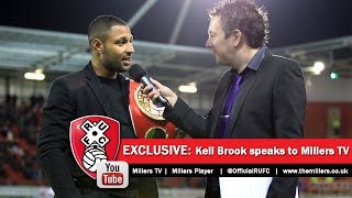 Exclusive  Kell Brook talks to the Millers about New York Stadium and Amir Khan [upl. by Nailimixam18]