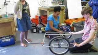 How to build a bike trailer  new steel tube design [upl. by Leo]