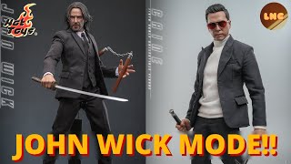 HOT TOYS GOING JOHN WICK MODE  John Wick amp Caine 16 Scale Figures  Preview [upl. by Eidnarb373]