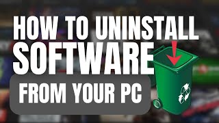 Uninstalling Windows 10 Software  The Ultimate Guide [upl. by Naehgem727]