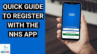 Register with the NHS app Quick guide [upl. by Chiquia95]