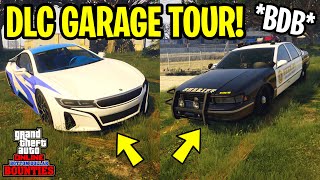 Bottom Dollar Bounties Garage Tour  New DLC Cars Cop Cars Niobe Imapler amp More GTA Online [upl. by Lamrert420]