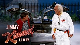 Marty McFly amp Doc Brown Visit Jimmy Kimmel Live [upl. by Cheatham]