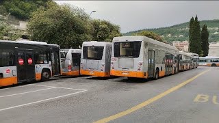 La Rimessa allaperto di Staglieno degli Autobus AMT GENOVA [upl. by Kcirdor294]