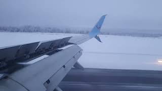 Landing into kittila Finland  Lapland [upl. by Kalb]