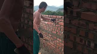 build a straight wall standard  Builder Vietnambuilder concreting shots [upl. by Abekam]