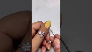 💅🧷nailartdesignssimpleandeasy nailartdesigns safetypins 🧷🧷￼ Nail art design with safety pin ￼ [upl. by Oeak]