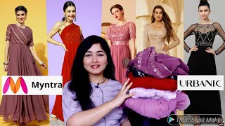 Myntra New Year Party Gown Birthday Gowns amp Wedding Gown Haul [upl. by Judsen]