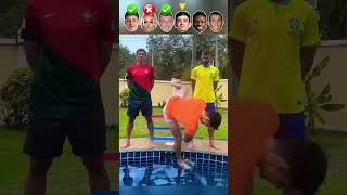 Güler VS Lehmann VS Kroos VS Gavi VS Vini VS Ronaldo  Water Jump Challenge [upl. by Depoliti511]