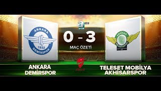 Ankara Demirspor 03 TM Akhisarspor  Maç Özeti  A Spor  28112017 [upl. by Enoved]