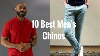 10 Best Mens Chinos  Best Mens Khakis [upl. by Eimmit780]