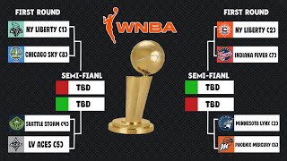 2024 WNBA Playoff Bracket and Latest Picture on Wed Aug 14 [upl. by Sadye]