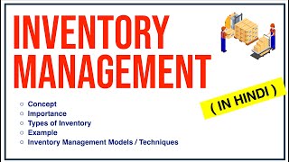 INVENTORY MANAGEMENT IN HINDI  Concept Importance Types ModelsTechniques etc  BBAMBABcom ppt [upl. by Louise783]