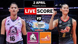 Akari vs PLDT  PVL Live Scoreboard  AllFilipino Conference  APR 2 [upl. by Adeys]