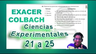 Preguntas 21 a 25 Ciencias Experimentales Exacer [upl. by Goldsworthy112]