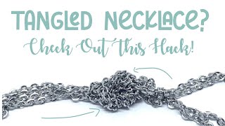 How to untangle a necklace 🌿🙌🏻 [upl. by Marola229]