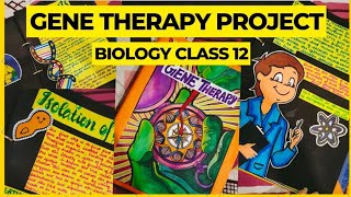 Gene Therapy Project Work Class 12 CBSE Biology  CBSE Board Practical genetherapy biology [upl. by Janine53]