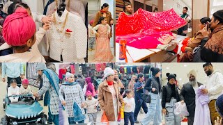 VIAH DI SHOPPING FROM AMBALA AT BEST PRICE  SARI SOHRA FAMILY LAYI WEDDING OUTFITS  INDER amp KIRAT [upl. by Gallager86]