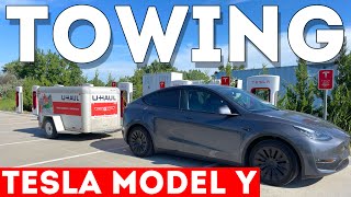 Watch This Before Towing In Your Tesla Model Y [upl. by Kalina]