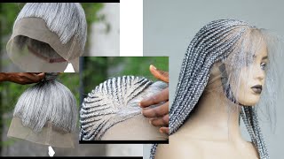 Cornrows full lace braided wig [upl. by Haim]