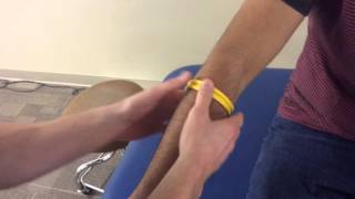 Counterforce bracing technique tennis elbow [upl. by Tenney]