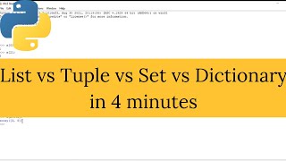 Difference Between List Tuple Set Dictionary In Python  Python Interview Question 3 [upl. by Tips]