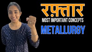 Most Important Concepts  Metallurgy RAFTAAR  Sakshi Vora jee jeemains jee2023 jeemain neet [upl. by Kerman448]