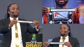 CAF CHAMPIONS LEAGUE DRAW Orlando Pirates Mamelodi Sundowns Al Ahly GROUP STAGES DRAW [upl. by Biel]