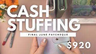 Canadian Cash Stuffing  920  June Final Paycheck [upl. by Sewellyn]