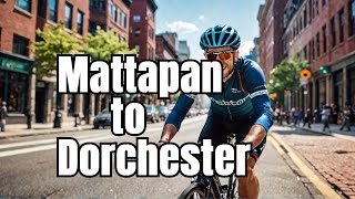 Boston Cycling Route  Mattapan to Dorchester Center [upl. by Ianej]