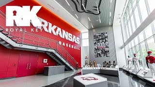 Inside the ARKANSAS RAZORBACKS 27000000 BASEBALL Facility  Royal Key [upl. by Reffinnej419]