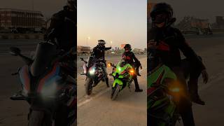 Road Rage Drag race between BMW S1000rr vs Kawasaki Zx10R [upl. by Carboni]