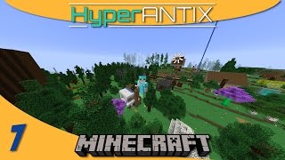 Minecraft Mods ExtraUtilities 2 Angel Ring and Grid Power Creative Flight  HyperAntix SMP E07 [upl. by Allcot]