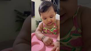 Baby giggles  baby try to communicate  cute baby  cute raya youtubeshorts shortfeed shorts [upl. by Markowitz443]