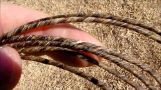 Part 2 Making a Primitive Bowstring from Elk Gut [upl. by Chew]